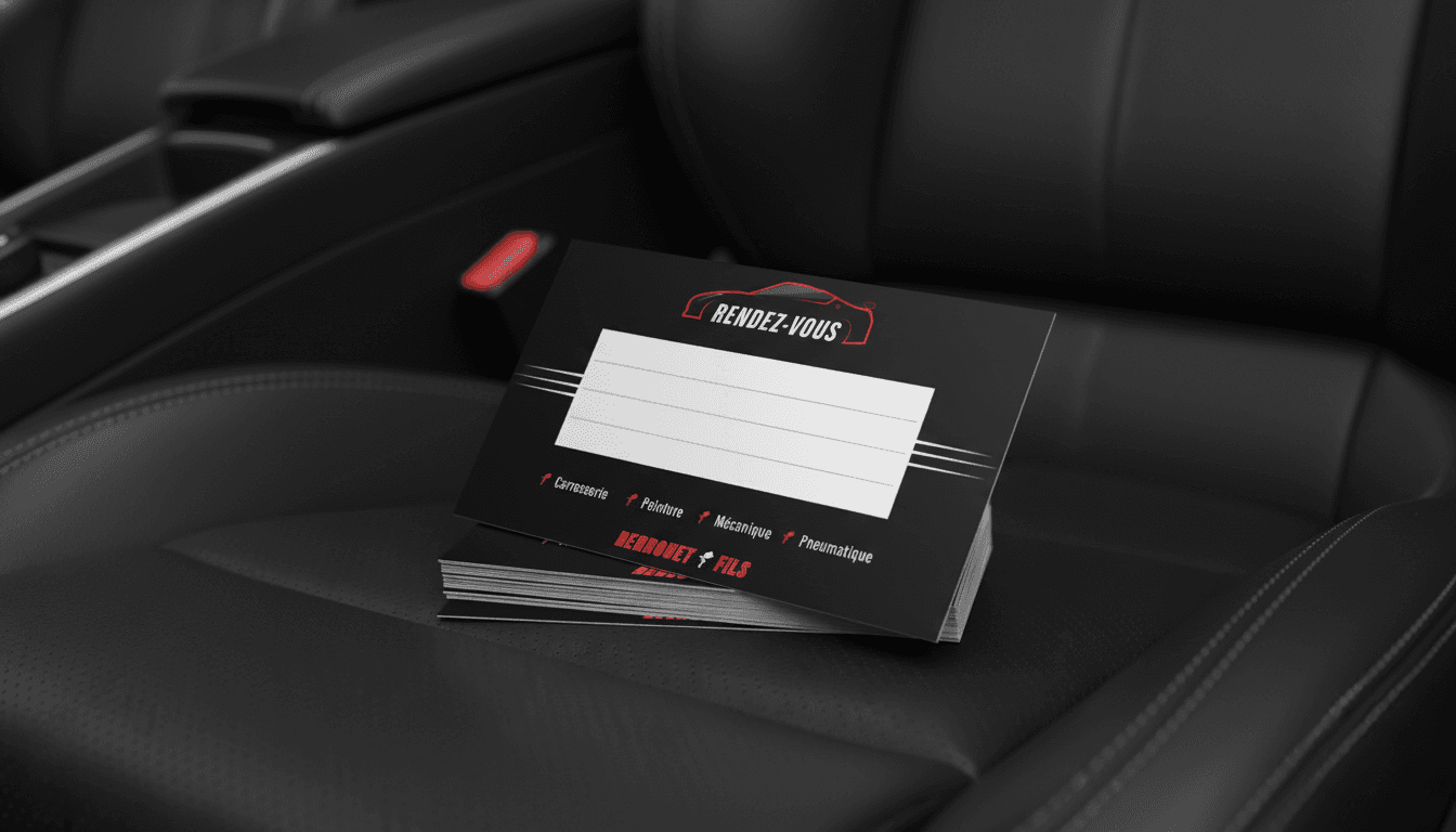 Verso de la carte de visite Carrosserie Berrouet