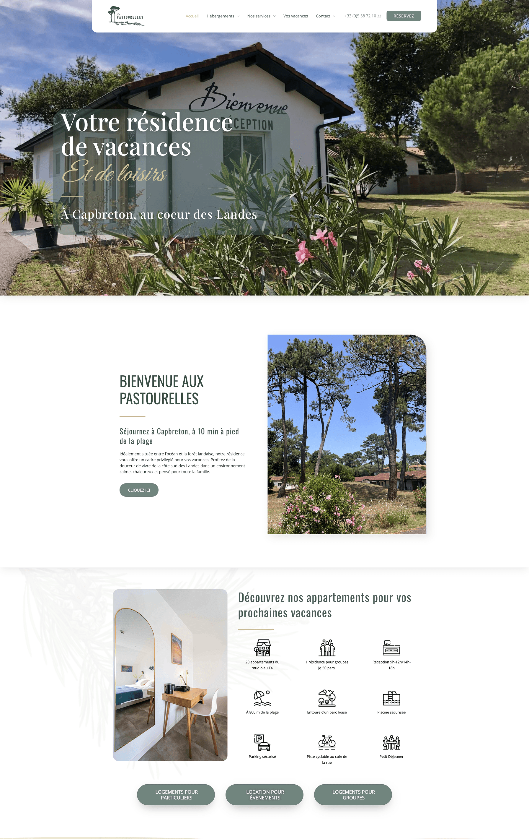 Nouveau site Les Pastourelles